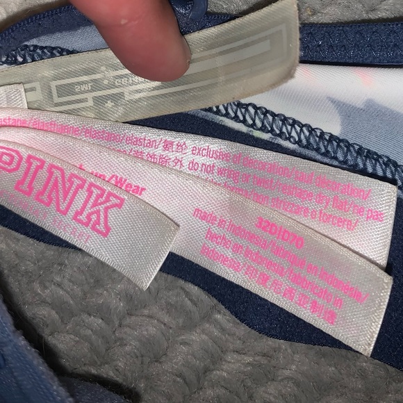 Pink floral push up bra - Picture 3 of 3